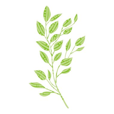 Suluboya elle boyanmış yapraklar