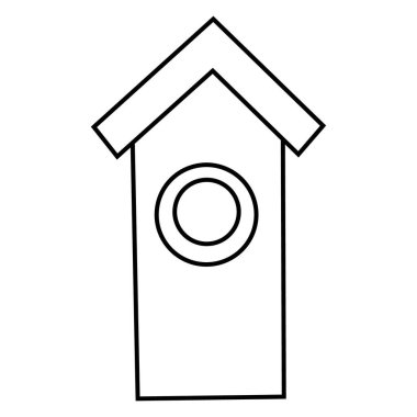 Dairesel şekil simgesine sahip ev, özet biçimi