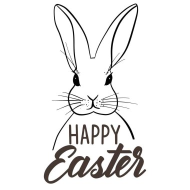 Mutlu Paskalyalar 'ın el yapımı sanatı. Vektör illüstrasyon kartı.