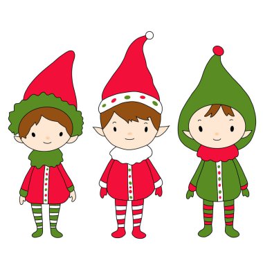 Küçük sevimli cüce. Vektör illüstrasyonu.