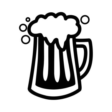 bira kupası simgesi, vektör sanatı 