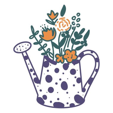 Bahçe aracının el çizimi.