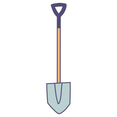 Bahçe aracının el çizimi.