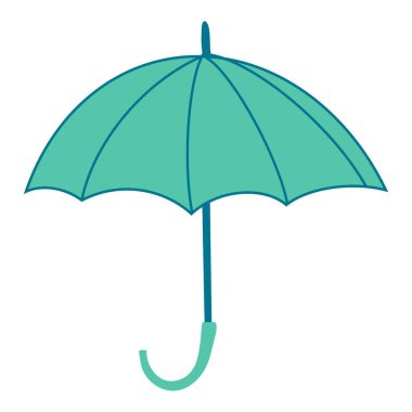  Beyaz arkaplanda şemsiye izole