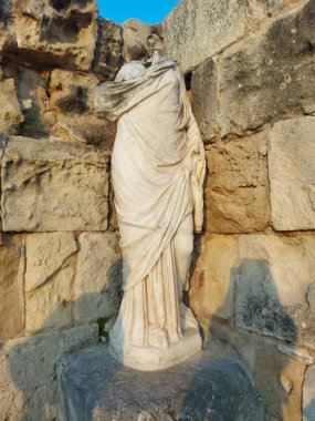 İsrail 'deki antik Yunan şehri Kudüs' ün kalıntıları.