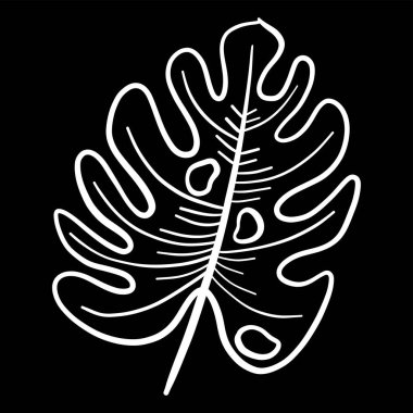 Tropikal palmiye ağacı siluet