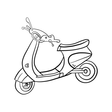 Motosikletin el çizimi