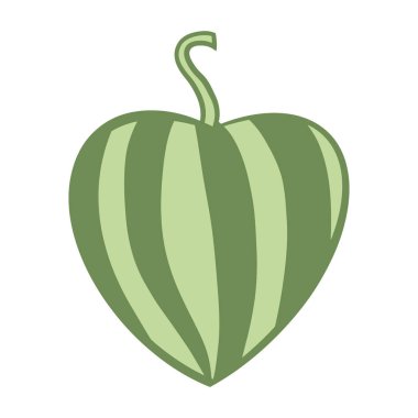 Taze yeşil karpuz vektör çizimi