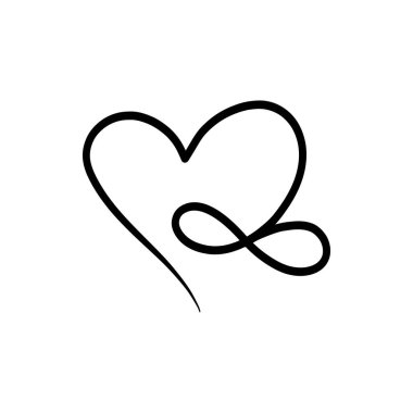 kalp simgesi, vektör illüstrasyonu