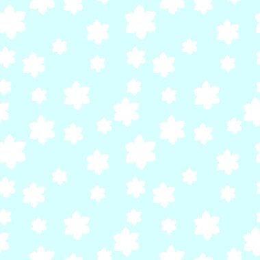 Kar taneleri ile şirin seamless modeli