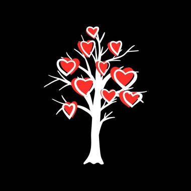 Kalpli bir ağacın vektör çizimi