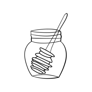 izole cam kavanoz vektör tasarımı