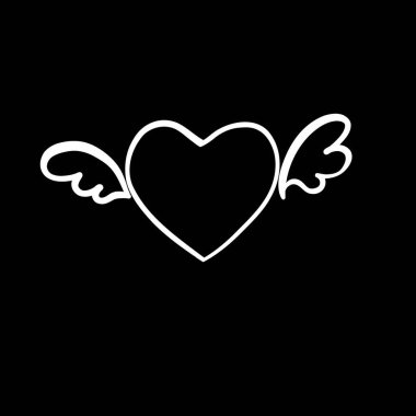 Aşk simgesinin vektör illüstrasyonu