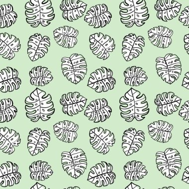 Elle çizilmiş noel toplarıyla kusursuz desen, vektör illüstrasyonu