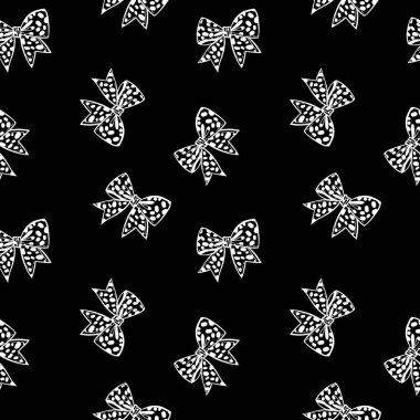 Elle çizilmiş yay ile kusursuz desen. vektör illüstrasyonu.