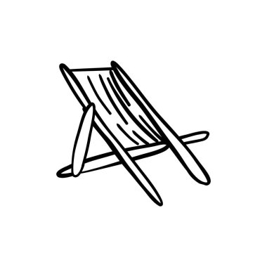 sandalye ikon vektör çizimi tasarımı