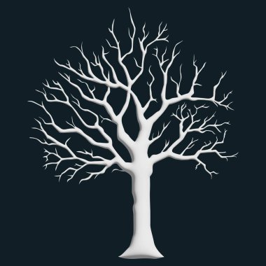  Kökleri olan bir ağacın 3d görüntüsü