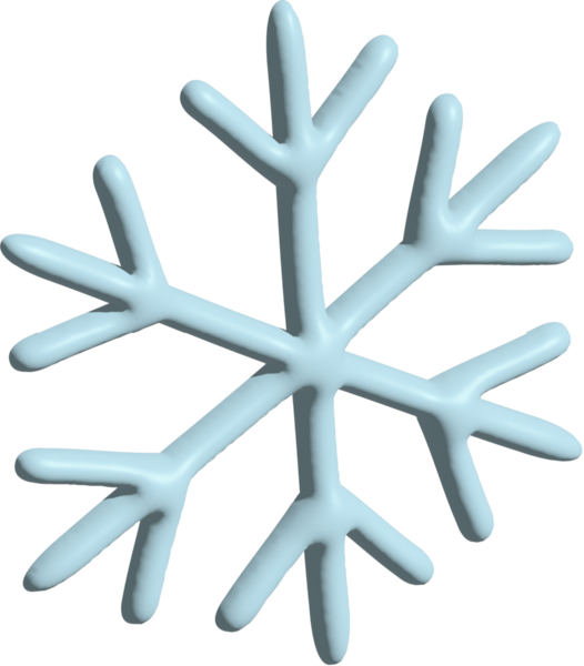 Kar tanesi beyaz arkaplanda izole edildi