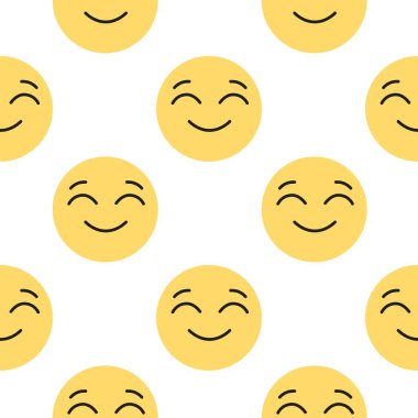 Komik emojili kusursuz desen