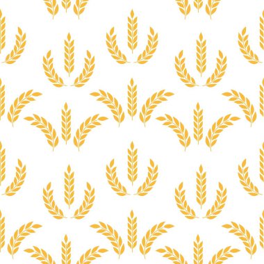 Altın yapraklı kusursuz desen