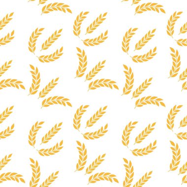 Altın yapraklı kusursuz desen