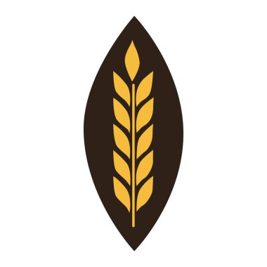 Kulakları, buğdayları, buğdayları, buğdayları olan kusursuz bir desen. Bej arkaplanda vektör çizimi.