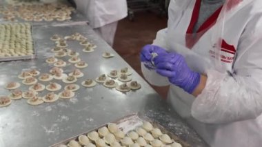 Hamurdan hamur köftesi üretimi ve perakende ve toptan satış için kıyma.