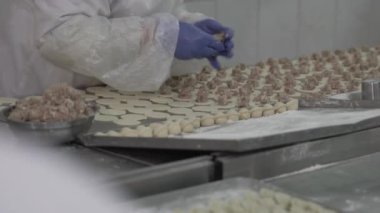 Hamurdan hamur köftesi üretimi ve perakende ve toptan satış için kıyma.