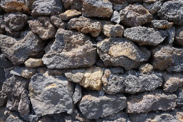 Textura Piedra Lava Textura Ladrillo Pared Hecha Roca Volcánica Diferentes — Foto de Stock