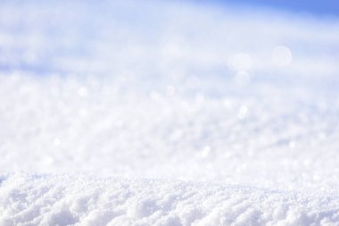 Beyaz kar kapanıyor. Yumuşak kar dokusu. Kış arkaplanı ve taze kar. Yüksek kalite fotoğraf