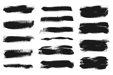 Grunge mürekkep darbeleri. Fırça darbeleri, doku pankartları