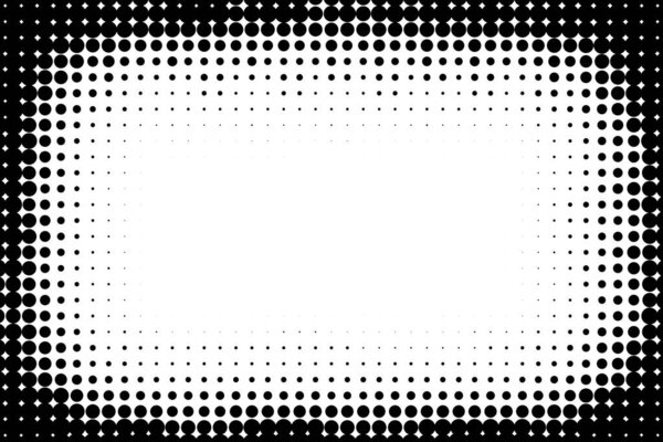 Halftone pop art texture rectangular frame. Abstract halftone modern background