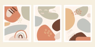 Sinir Renklerinde Soyut Organik Sanat Posterleri. Orta Çağ Modern Duvar Sanatı. Minimalist Matbaacı Sosyal Medya Postası. Ev dekorasyonu, duvar sanatı, davetiyeler, posterler, ambalaj için tasarım.