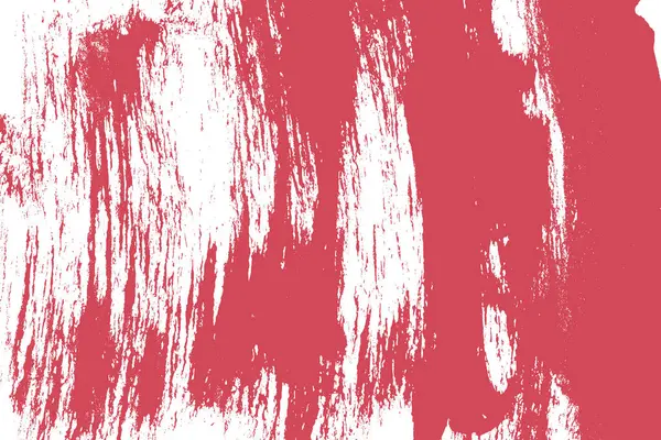 Beyaz Arkaplanda Kırmızı Büyük Retro Fırça Vuruşu. Büyük Sanatsal Fırça Vuruşu örtüşüyor. Retro kapak, reklam, afiş, poster için büyük, kalın bir fırça arkaplanı