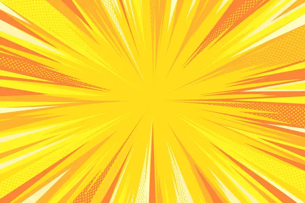 Soyut sarı çizgi roman geçmişi. Dergi, kapak, reklam, afiş, web sitesi için pop art motion background. 