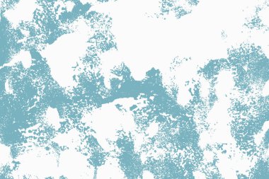 Mavi Grunge Sorunlu Arkaplan. Poster, kapak, afiş, reklam, web sitesi için büyük bir sıçrama dokusu. El çizimi kalın mürekkep lekesi arkaplanı