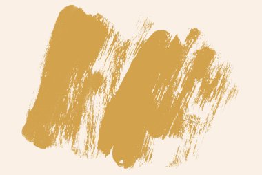 Kalın Taneli Fırça Vuruşu dokusu. Sarı grunge sıkıntılı boya fırçası tasarım elementi. El çizimi büyük kalın kaplama boya çizgisi şekli. 