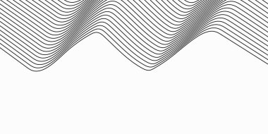 Basit siyah-beyaz geometrik çizgi arkaplanı. Motion Line sanat arka plan tasarımı. Satır bileşimine sahip dinamik soyut arkaplan