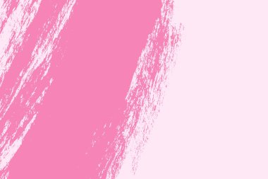 Pembe grunge kalın fırça darbesi. Sunumlar için Grunge desenli afiş şablonu ve sunumlar için pembe grunge lekesi, kapak, reklam, web sitesi, poster, kart. Vektör illüstrasyonu