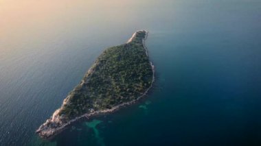 Alone, wild, mysterious island on Greece. High quality 4k footage