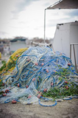 Tradition way for fishing miles away from technology. High quality photo