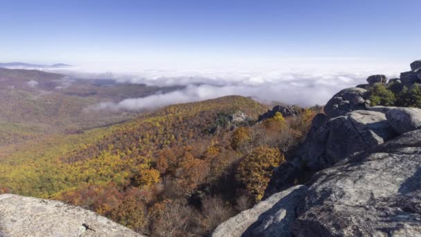 Vrchol Old Rag Mountain Národním Parku Shenandoah Madison County Virginii — Stock video