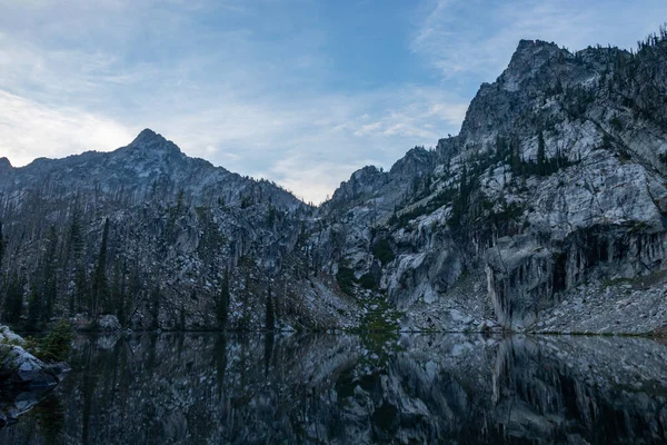 Trail Creek Lake Een Bergmeer Sawtooth Wilderness Het Sawtooth National — Stockfoto