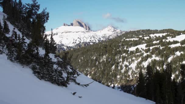 Μια Χρονική Διακοπή Του Buck Mountain Δει Από Fox Creek — Αρχείο Βίντεο
