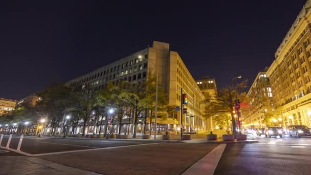Budova Edgara Hoovera Ústředí Federálního Úřadu Pro Vyšetřování Fbi Washingtonu — Stock video