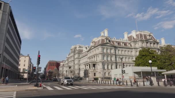 Eisenhower Executive Office Building Washington Comme Voit Jour Hiver Caméra — Video
