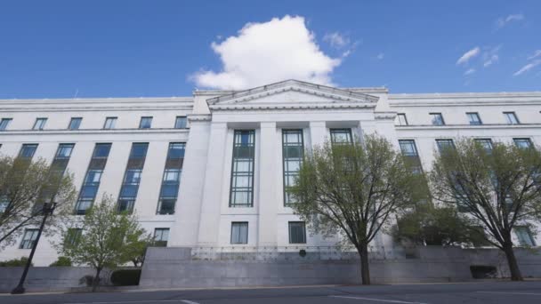 Západní Podstavec Fasáda Kancelářské Budovy Senátu Dirksen Capitol Hill Washingtonu — Stock video