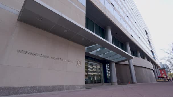 International Monetary Fund Imf International Financial Institution Building Downtown Washington — Stock Video