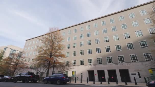 Dcのフォード ハウス オフィスビルはアメリカ合衆国議会議事堂複合施設の一部であり 下院議員のための事務所がある 元大統領のジェラルド フォードにちなんで名付けられた — ストック動画