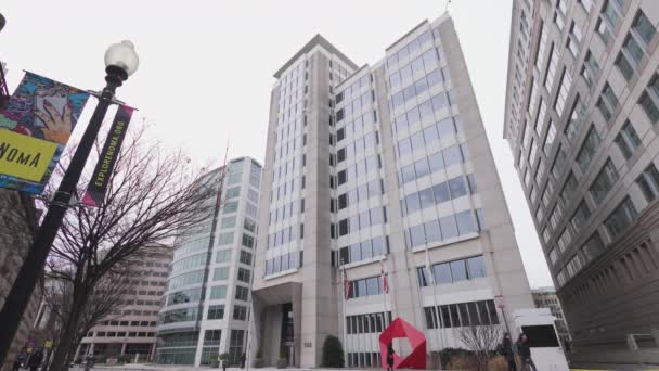 Здание Федеральной Комиссии Регулированию Энергетики Расположенное Центре Вашингтона Округ Колумбия — стоковое видео